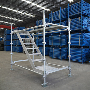 Giàn giáo khung <span class=keywords><strong>H</strong></span> | tháp thép <span class=keywords><strong>h</strong></span>àn điều chỉnh Q235 cho xây dựng nhà cao tầng - Product Image 1