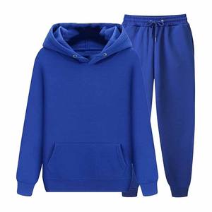 Ensemble deux pièces Survêtement polaire décontracté Ensembles unisexe Survêtement d'entraînement respirant à capuche personnalisé - Product Image 3