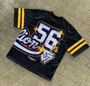 Camiseta de Fútbol Americano para Hombre, Talla Grande, de Malla de Poliéster 100%, Transpirable, de Secado Rápido, Personalizada al por Mayor, de Alta Calidad, 2026 - Product Image 3