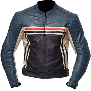 Meilleure vente % cuir unisexe coupe-vent grande taille sur mesure veste de moto confortable de haute qualité - Product Image 1
