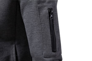 2025 nuevas sudaderas con capucha de cuello levantado para hombre de primavera y otoño, sudaderas con cremallera de manga larga para hombre, sudaderas con capucha fabulosas de Color informal para hombre - Product Image 6