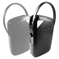 Coffre-fort de sécurité portable ABA pour la maison et les voyages, avec fonction de suppression de verrouillage par clé personnalisable, construction en ABS, alliage de zinc et acier, pour intérieur et extérieur