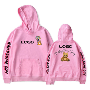 Custom Logo Pullover Hoodie for Men Heavyweight 100% Cotton French Terry Fleece with Acid Wash & Applique Thick Hoodies - Product Image 6