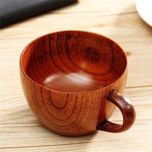 UNIQUE Natural Wood Tea <b>Cup</b> Wooden for Wine Coffee Water Hot <b>Cold</b> Drinks Drinking Mug, Japanese Style Wood Tea <b>Cup</b> - Product Image 3