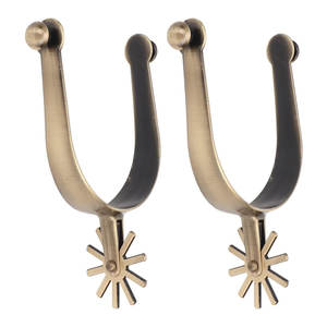 Espuelas de Caballo Estilo Vaquero Occidental, Hechas de Acero Inoxidable con Acabado Vintage, para Montar a Caballo, Profesionales y Reutilizables - Product Image 1