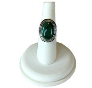 Vente en gros Malachite Argent 925 Bande Personnalisée Partie Gemme Bague Lunette Réglage Classique Canal Femmes Bijoux Cadeau Offre Spéciale - Product Image 3