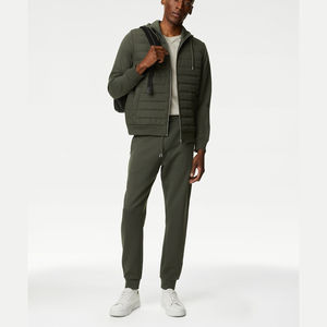 Veste de sport décontractée à capuche mi-longue rembourrée à manches longues pour homme - Product Image 5