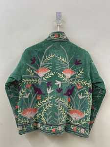 Velvet Suzani <b>Jacket</b> <b>Short</b> Embroidered Coat Gift For Her Bridesmaid Velvet <b>Jackets</b> Bohemian Outerwear Winter Kimono <b>Jacket</b> - Product Image 2