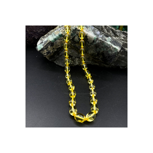 Perles de prière en ambre véritable, ovales, taille olive, couleur miel, avec pompon en argent sterling 925, 18,13 g - Product Image 2