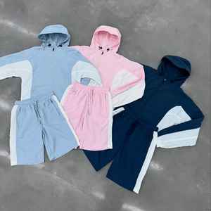 แจ็กเก็ตผ้าเนื้อนิ่มสำหรับผู้ชายชุดวอร์มเสื้อกันลมบล็อกสีสำหรับฤดูร้อน - Product Image 4