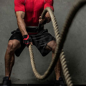 Guantes de entrenamiento de medio dedo unisex para gimnasio, levantamiento de pesas, cuero, Neopreno, soporte para Palma, secado rápido, transpirable, antideslizante - Product Image 5