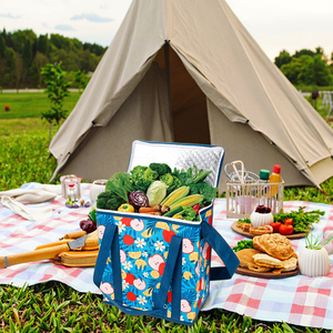 Bolsa de almuerzo impermeable de moda OEM/ODM con logotipo personalizado, aislamiento térmico, para picnic y entrega de alimentos. - Product Image 1