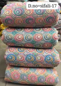 Premium 100% Soie Tissu Élégant Jacquard Oeillet Dentelle Schiffli Broderie Précision Imprimé Motifs pour Filles Robes Kurtis - Product Image 2