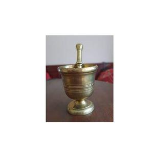 Mortero de latón y MAZO PARA ajo y especias, mortero de latón para jengibre y especias, superventas - Product Image 6