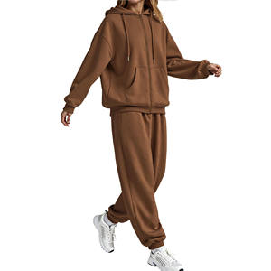 Chándales de algodón personalizados de alta calidad para hombre, conjuntos de Sudadera con capucha y Jogger, sudaderas con capucha de gran tamaño, pantalones de chándal, conjunto de 2 piezas Unisex en blanco - Product Image 4