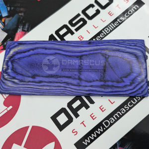 Royal Purple Dollar <b>Sheet</b> Knife Handle Scales Pair Luxurious Violet & Indigo <b>Laminated</b> Birch Wood Resin Blanks for Knife Making - Product Image 4