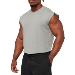 Camiseta Deportiva sin Mangas OEM, Ajuste Holgado, para Fisicoculturismo, Ropa Deportiva Activa, Cómoda, 190 Gsm, Talla Grande, para Correr - Product Image 2