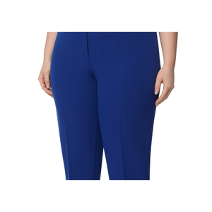 Pantaloni a gamba dritta a vita alta da donna Anne Klein in nero taglie forti - Product Image 5