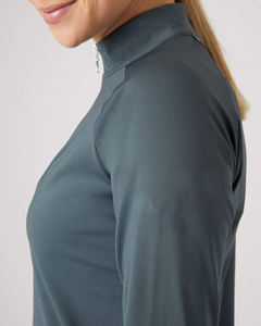 Chemises de course personnalisées pour femmes à manches longues hauts d'équitation vêtements équestres en gros couche de base imprimée couche de base - Product Image 5