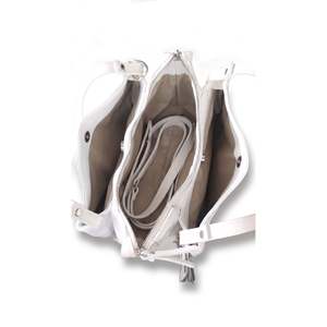 Borsa a Tracolla in Vera Pelle Dollaro - Made in Italy - Stile Casual con Dettagli in Perle - Product Image 3