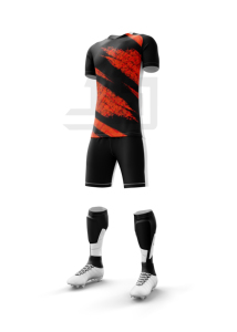 Ensemble de maillots et shorts de football personnalisés avec tissu 100 % polyester léger et respirant pour la performance des équipes d'élite (unisexe) - Product Image 5