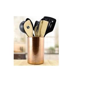 Mayorista Cuchara de cocina Soporte para utensilios de cobre con ventana Soporte para cubiertos para cucharas de cobre Tenedores y cuchillos - Product Image 2