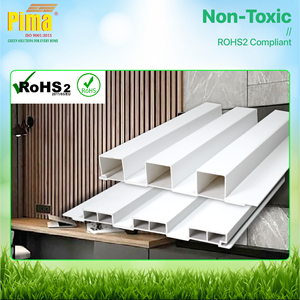 Premium US Market WPC Wood Stone Grain Panneau mural en PVC imperméable à l'eau Décoration intérieure écologique pour la maison et l'hôtel - Product Image 3