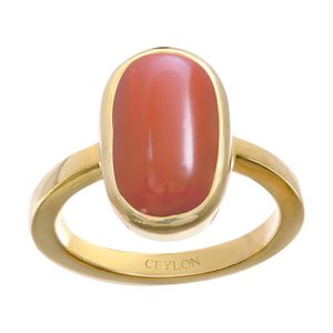 Bague en corail Moonga italien certifié, bijou naturel et objet de collection culturel - Product Image 1