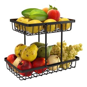 Tableware Fruits <b>Rack</b> Supplier Home <b>Kitchen</b> Decoration Food and Fruits Contain Metal Basket Fruits Storage - Product Image 2