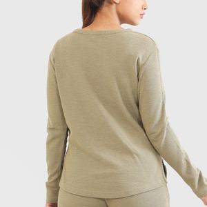 2024 nouveau Logo personnalisé col rond coton sweats lourds surdimensionné hiver blanc haute qualité imprimé graphiques Long tricoté - Product Image 5