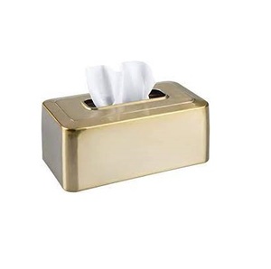 Porte-serviettes en laiton au design unique Nouveau design produits de meilleure qualité et vaisselle décorer boîte de porte-mouchoirs en laiton - Product Image 6