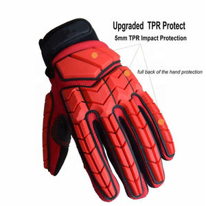 Gants de travail en cuir TPR pour la construction, résistants aux coupures et aux chocs, pour hommes, pour la construction, la sécurité industrielle, la conduite - Product Image 4