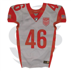 2019 dernier uniforme de football américain de sublimation respirant grande taille avec manches courtes pour les sports d'été - Product Image 3