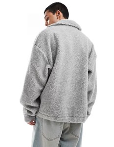 Vente en gros Hiver Personnalisé Unisexe 100% coton Polaire thermique Sherpa Fourrure Broderie Fluffy pull à capuche Sweat à capuche pour Hommes - Product Image 3