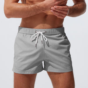 กางเกงขาสั้นกีฬาผู้ชาย 8 นิ้ว ผ้าตาข่าย สำหรับออกกำลังกาย ฟิตเนส บาสเก็ตบอล มีกระเป๋า กางเกงบอร์ดชอร์ต สกรีนโลโก้ได้ แห้งเร็ว - Product Image 1