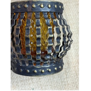 Candelero votivo de Metal chapado en oro de lujo para decoración de fiesta de boda Ajuste de mesa de Hotel y ocasiones especiales para venta de exportación - Product Image 1