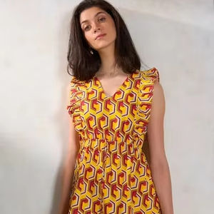 Robe longue indienne en coton imprimé fleuri fait à la main tenue de fête pour femme élégante cadeau de mariée personnalisé logo avant robe douce vente - Product Image 1