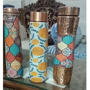 ขวดน้ำดื่มทองแดงใช้ซ้ำได้พิมพ์ลายอาเกตเป็นมิตรต่อสิ่งแวดล้อม - Product Image 4