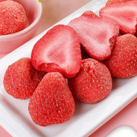 Hete Verkoop Blauwe Lotus Gevriesdroogde Aardbeien Gevriesdroogde Aardbei Plezierige Snack Met Verse Bessenkleur