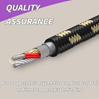 Câble audio XLR équilibré 3 pôles OEM d'usine, mâle-femelle, câble multipaire XLR, adaptateur micro tressé coloré pour haut-parleur de voiture