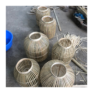 Lámpara de bambú hecha a medida con diseño tejido premium-Luz colgante decorativa para un estilo interior creativo - Product Image 2