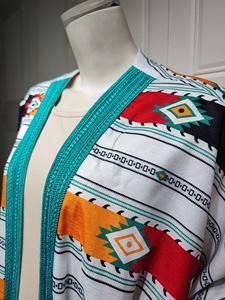 Abaya Set <b>Moroccan</b> Dubai Kaftan Islamic Ramadan Eid Muslim Women Matching Outfit Linen Kimono Robe+Sleeveless <b>Dress</b> 20 - Product Image 5