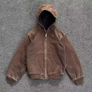 OEM Streetwear <b>Oversized</b> <b>Vintage</b> Acid Washed Denim Hoodie Men Custom Heavyweight Blank Plain <b>Sweatshirts</b> - Product Image 1