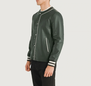 Chaqueta Leatherman Varsity para hombre, nuevo diseño 2025, chaqueta universitaria de béisbol para hombre, chaqueta Varsity hecha a medida de alta calidad - Product Image 2