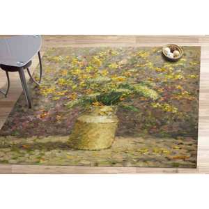 Tapis floral style ferme : Décoration botanique pour entrée, tailles personnalisées, tapis en chenille - Product Image 4