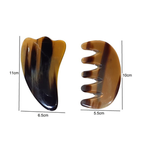 Grattage naturel corne de buffle Gua Sha conseil excellente qualité beauté produits de soins de santé Gua sha masseur outil - Product Image 2