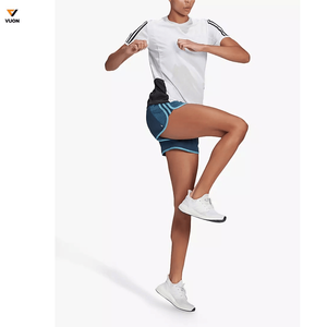 2025 nouveauté femmes taille haute Gym vêtements de sport Shorts séchage rapide respirant Yoga Shorts avec élastique extensible grande taille - Product Image 3