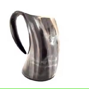 Mug en corne de Viking de qualité supérieure pour les fêtes, mug de Noël de haute qualité, mug en corne personnalisé - Product Image 4