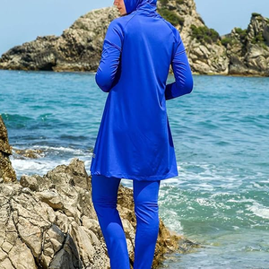 Maillots de bain musulmans pour femmes Modeste Full Cover Swimwear Short Top Pants Hijab Islamic Swimsuit - Product Image 5