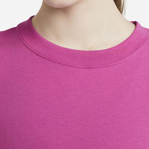 Camisetas de cuello redondo para mujer, de tela de algodón peinado suave, ligeras, a la moda, informales, de corte holgado, manga corta, diseño premium. - Product Image 3